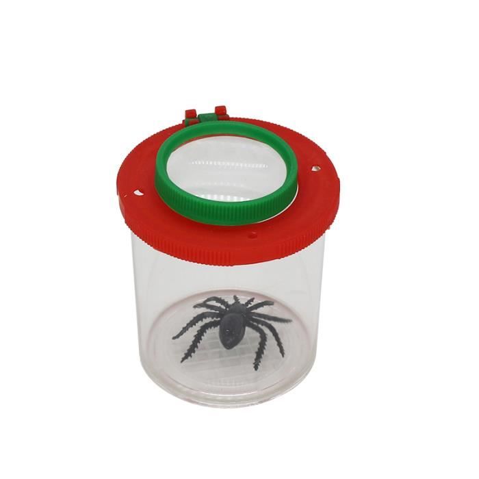 Lot De 2 Boîtes Loupe 3x Et 6x Pour Enfants – Kit Exploration Nature Avec Pinces – Plastique ABS, Réutilisable – Jouet éducatif