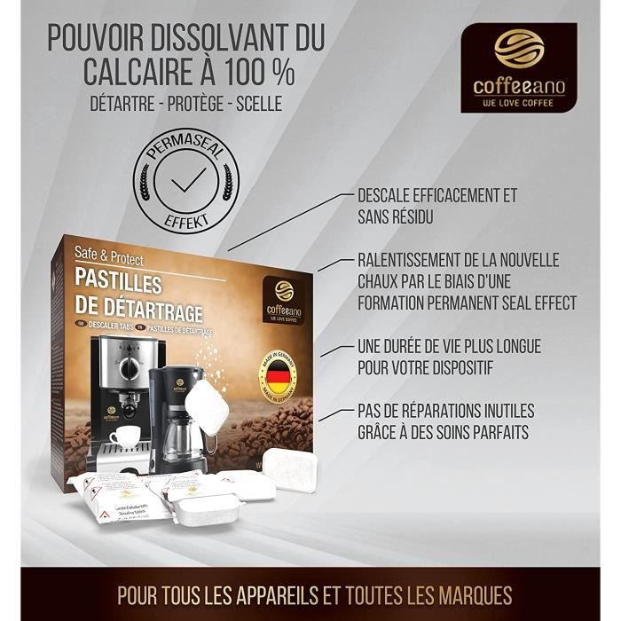 Coffeeano 50 Pastilles de détartrage pour machines à café