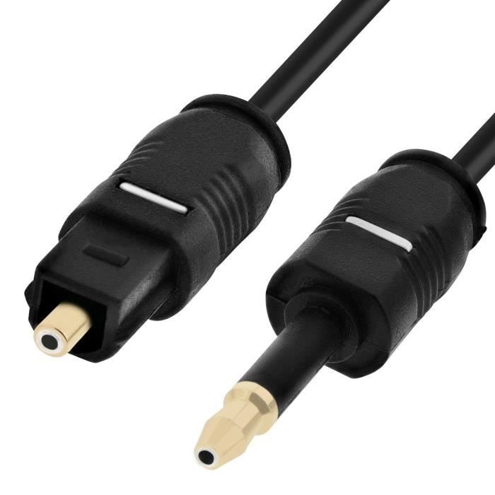Câble Audio Optique Van Damme – Toslink Vers Toslink – 250 Mm (25 Cm) – Neuf