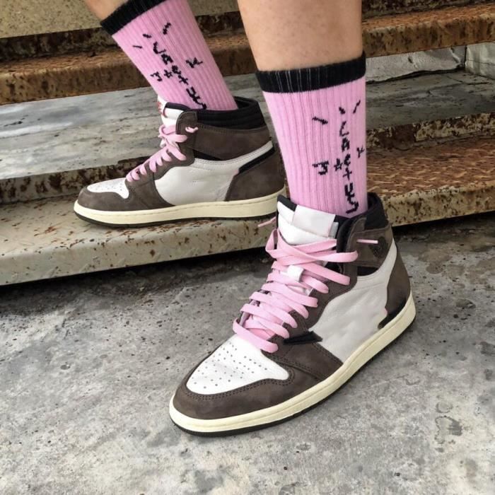 051w13 lettre 36 43 Travis Scott chaussettes en coton pour