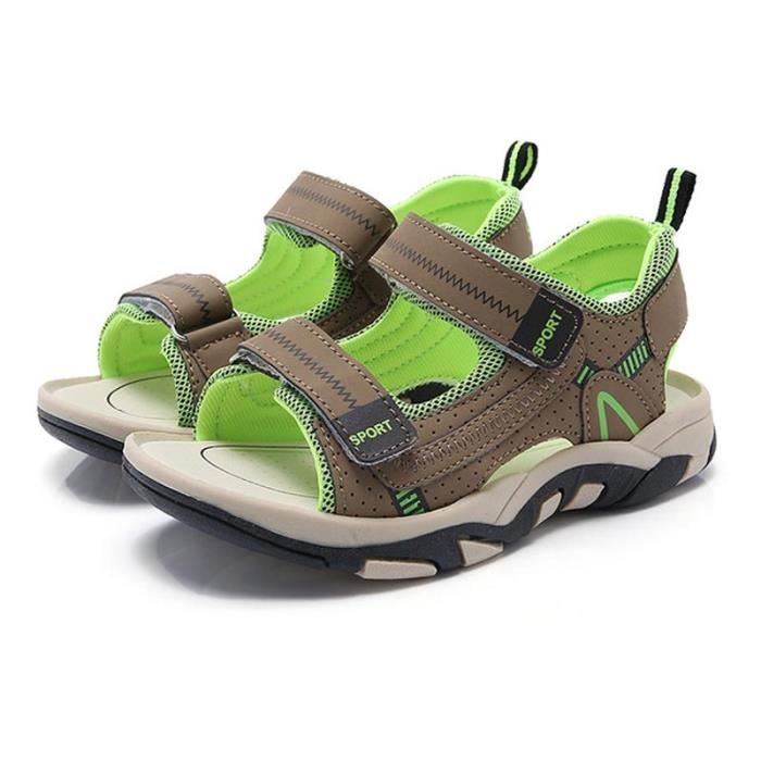 Sandales de Sport Enfant Respirant INSFITY Vert Plates