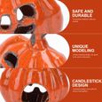 1pc Ceramic Pumpkin Candlestick Decorative Candle Holder bougeoir - chandelier bougeoir - photophore - bougie - senteur-2