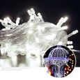 10M LED Guirlande de Noël sapin Guirlande Décoratif de maison lumière intérieur de fête de soirée - blanc froid-2