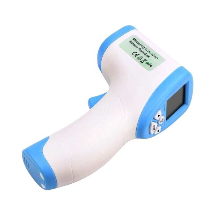 Thermomètre Frontal Infrarouge Sans Contact - Double Fonction Frontale/objet, écran Rétroéclairé, Pour Bébés Et Adultes