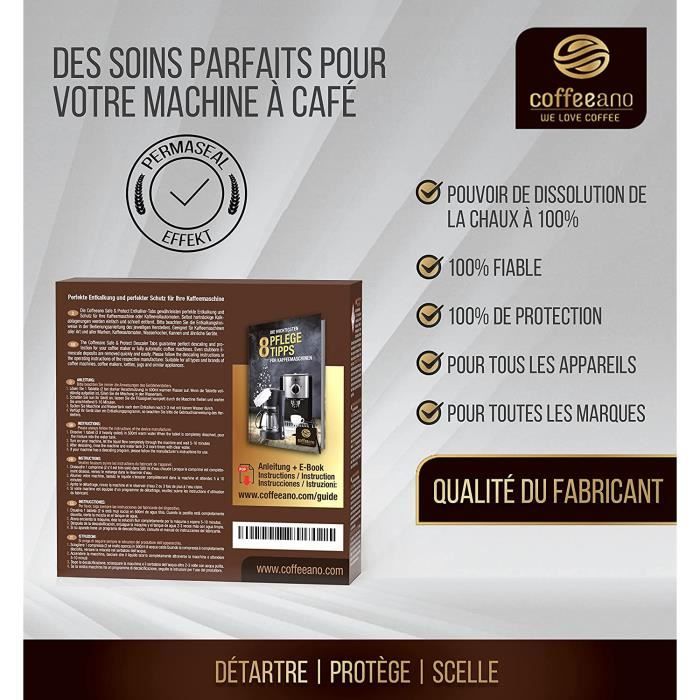 Coffeeano pour machines à café Clean&Protect. Pastilles de nettoyage  compatibles avec les machines de toutes les marques - Cdiscount Maison