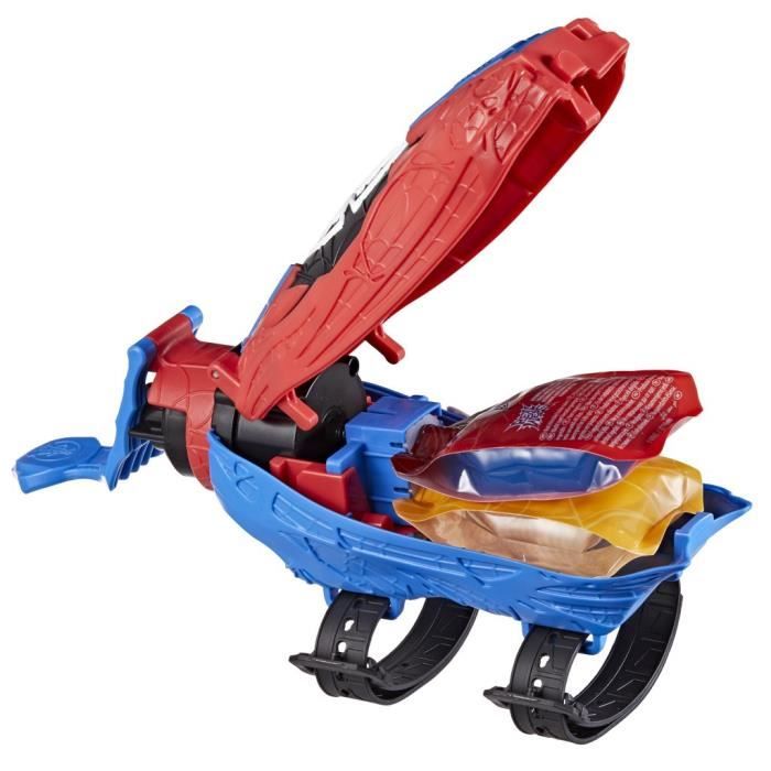 Jouet Lance-toile D'araignée Pour Enfants 5-10 Ans - 2 Lanceurs + Fléchettes Souples - Déguisement Super-héros - Jeu Extérieur - 9