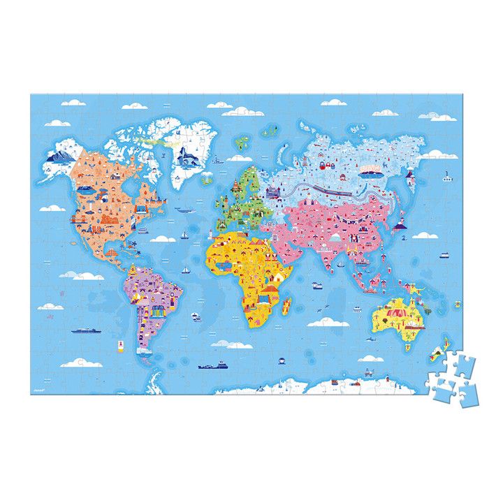 Janod carte deals du monde