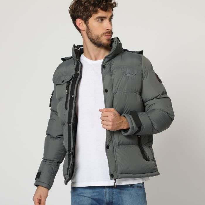 GEOGRAPHICAL NORWAY CLEMENT doudoune pour homme Gris Homme Gris
