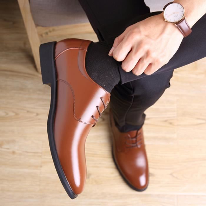 Chaussure de ville marron homme hot sale