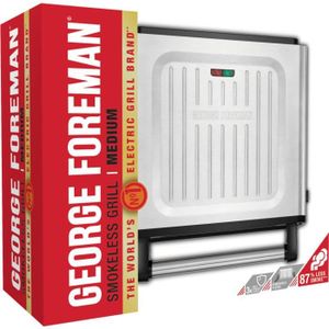 Grille électrique George Foreman 3 Portions, Noir, 800W, Modèle GR12B