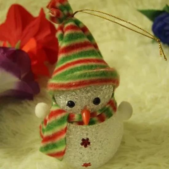 Large Noël Multi couleur bonhomme de neige fete DEL Tube lumineux de Noël Intérieur/Extérieur