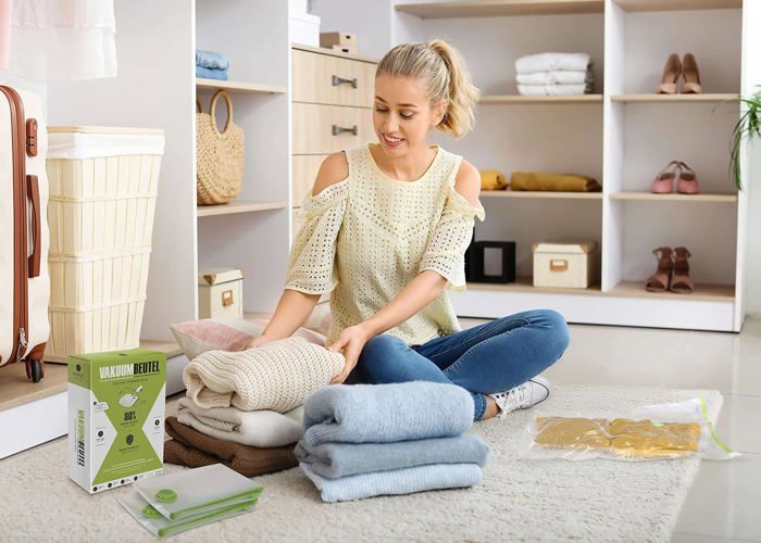 Sac de rangement sous vide sans aspirateur discount