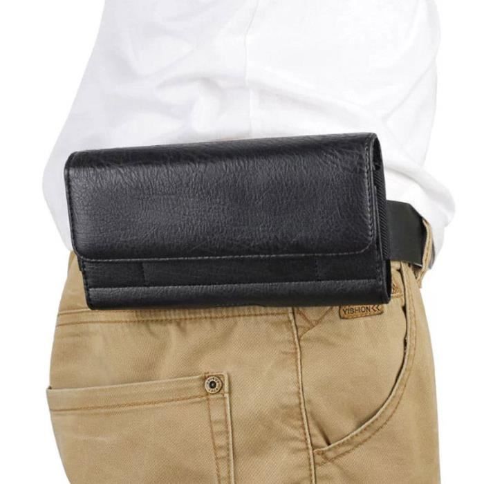 Étui Ceinture Pour Huawei Honor X10 Lite - Housse Holster Noire Avec Poche