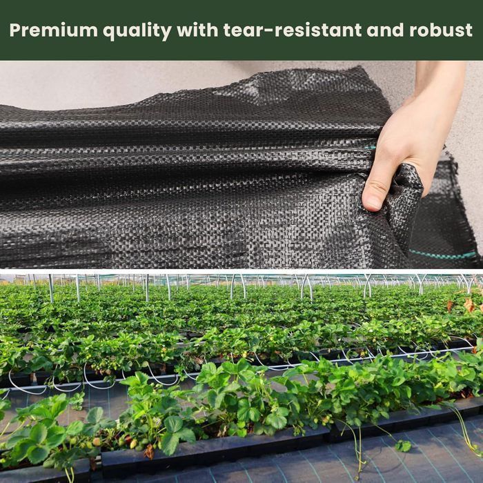 KARAT Toile Anti-mauvaises Herbes - Toile De Jardin 150 G/m² - Film De Paillage - Perméable à L'eau Et à L'air - Ground Control (1 X 10 M, Blanc