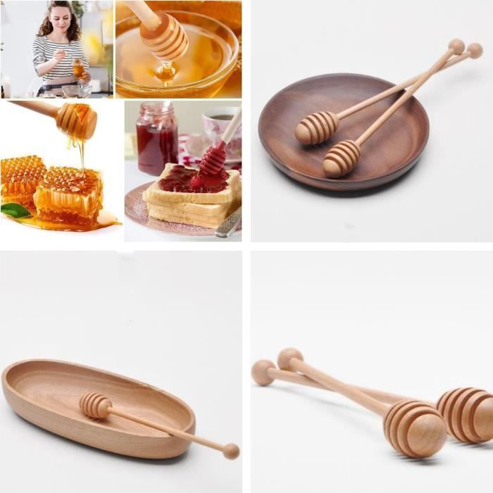 6 Pcs Cuillères en Acier Inoxydable, Cuillère à Miel et Confiture