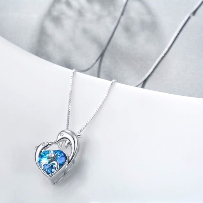 Argent Sterling Dauphin Sur Vague Pendentif / Breloque,Fait Aux USA