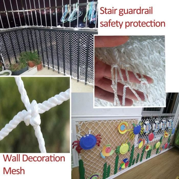 XiYee Filet de Protection pour Escaliers, 3 Mètre Filet de Sécurité, Filet  de Protection d'escaliers de Balcon, Balustrade Escalier Filet, Filet  Escalier, Filet de Protection pour Balcon(N) : : Bébé et  Puériculture