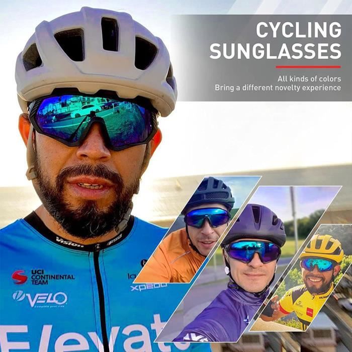 Lunette de Soleil Pour Velo Peche Course Conduite Lunette de Cyclisme Polarisees Homme Femme Tr90 Achat Vente lunettes de soleil Cdiscount