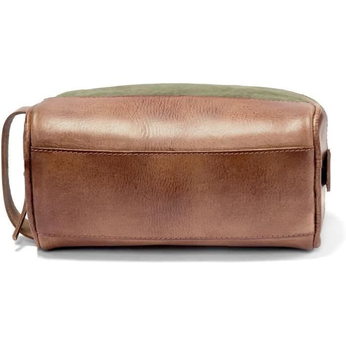 Trousse de Toilette Homme Verte en Toile de Jute – Élégance Artisanale et Éco-responsable