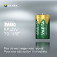 Piles rechargeables Ni-MH Accu Power 2x1,5V LR20 3000mAh - VARTA - 56720101402-4