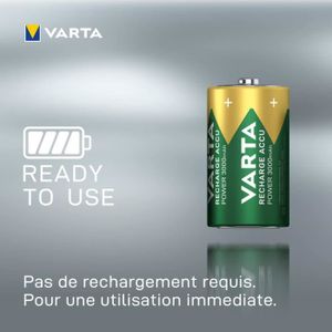 Lot De 4 Piles Rechargeables Tronic LR20 (type D) – 4000 MAh, Ni-MH, 1,2V