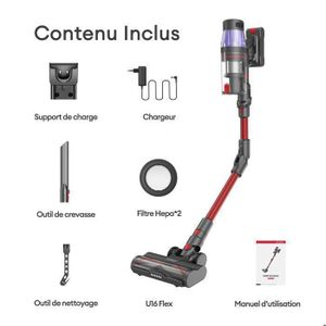 Aspirateur Balais Sans Fil Pliable – Complet Avec Ustensiles – Comme Neuf