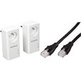 NETGEAR PLP1000-100FRS Pack de 2 prises CPL 1000 Mbps avec Prise filtrée et Port Ethernet Compatibles avec tous les modèles de la ga-0