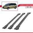Compatible avec Citroen C4 Grand Picasso 2007-2013 Barres de Toit FLY Modèle Railing Porte-Bagages de voiture 3 BARRAS NOIR-0