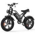 Vélo électrique 20 pouces AMYET E20, 750W 48V 15AH,Tout suspendu, Shimano 7 vitesses, antivol-0