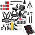 Pack Kit d'accessoires pour GoPro Hero 10 9 8 7 6 5 Black 6 4 3+ 3 2 1 caméra de sport 50 en 1-0