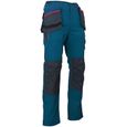 Pantalon de travail avec poches volantes amovibles Cobalt - CREUSET - LMA-0