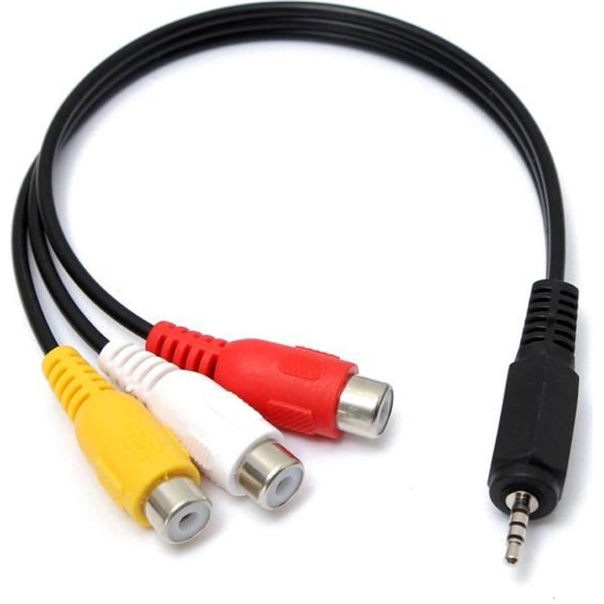 Mini Av Stereo Male A 3 Rca Femelle Audio Video Cable Jack Cordon Adaptateur Prix Pas Cher Cdiscount