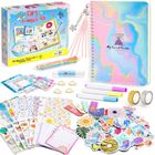 Kit Scrapbooking Enfant Fille 4-11 Ans - Carnet Secret Créatif Avec Autocollants Et Accessoires - Cadeau Idéal