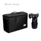 AIHONTAI noir large - sac de transport protecteur pour appareil photo, insérer des cloisons, étui pour objectif DSLR,