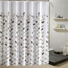 JARITTO Rideau de Douche - Imperméable - 180x180 cm - 12 Crochets - Antirouille - Style Moderne