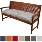 BEAUTISSU HOME STYLE Beautissu Coussin banc Flair BK 120x50x10cm - Gris clair - Coussin pour banc de jardin, terrasse, balcon, balancelle