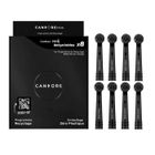 Brossette de rechange, Candore, Brew One Lot 8, Action Croisée 16° Nettoyage Gencives, Complet, Compatible avec Oral b, Noire