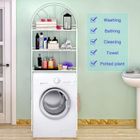 Étagère de Salle de Bain MENGDA - Blanc - 3 niveaux - 65*34*178cm