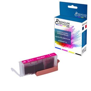Lot De 4 Cartouches D'encre Cyan C-581 Compatibles Canon PIXMA - 12ml