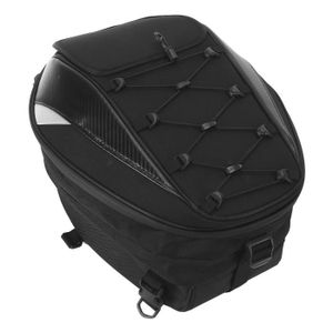 Sac de moto de grande capacité noir 40L/66L sac de réservoir de moto  étanche en plein air sac à dos de moto sac de voyage sac de queue multifonctionnel  sac de siège