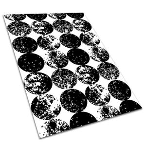 TAPIS D’EXTÉRIEUR Tapis d'extérieur en vinyle Decormat 120x180cm - Cercles noirs