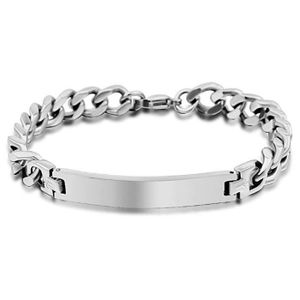 Hommes Or En Acier Inoxydable Mariage Bracelet de soins de santé Aimants Chaîne Gourmette 8.5/"