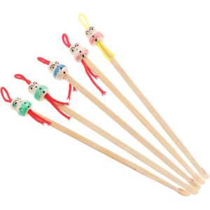 COTON-TIGE Nettoyeur'oreille en bambou, 5 pièces, outils japonais, nettoyeur De cire, pour bébés