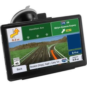 GPS AUTO Navigateur GPS 7 pouces BIQIQI - Carte à vie Europe 47 - Noir