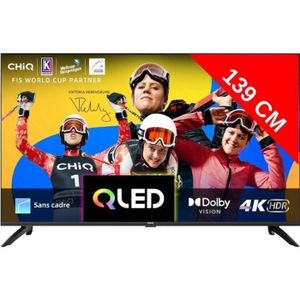 Téléviseur LED TV QLED 4K 139 cm CHIQ U55QM8V - Google TV, 4K, QLED