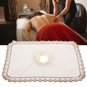 TABLE DE MASSAGE - TABLE DE SOIN Garosa couverture de table de massage Spa Massage Table Head Cover Sheet Couvre-lit de massage avec trou pour salon de beauté