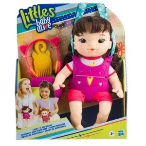 POUPON Poupon Littles by Baby Alive avec accessoires et porte-bébé violet - HASBRO - 24 cm - Fille - Enfant