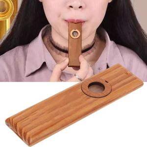 KAZOO HURRISE Bois Kazoo Wooden Kazoos,Easy to Learn Music Instrument Gift for Kids and Music Lover Good Companion for instruments bec