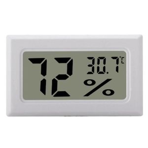 THERMO - HYGROMÈTRE Mini hygromètre / thermomètre LCD blanc