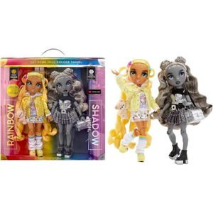 POUPÉE Special Edition Pack Rainbow High x Shadow High - Sunny & Luna - 2 poupées mannequin articulée 27cm + accessoires